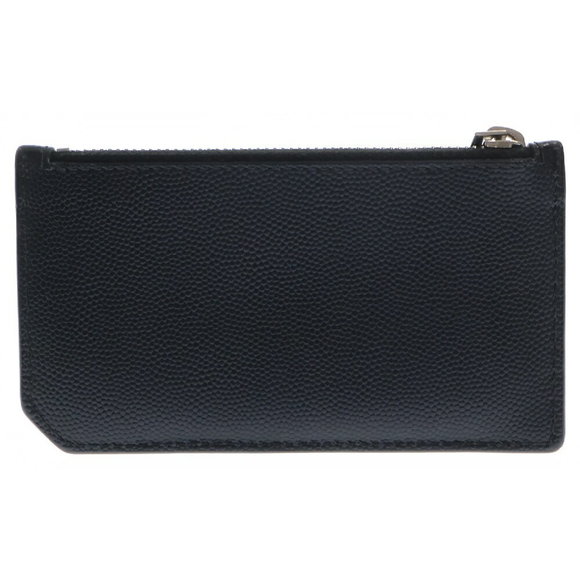 SAINT LAURENT PARIS Leather Case Card Coin Black - Picture 1 of 6